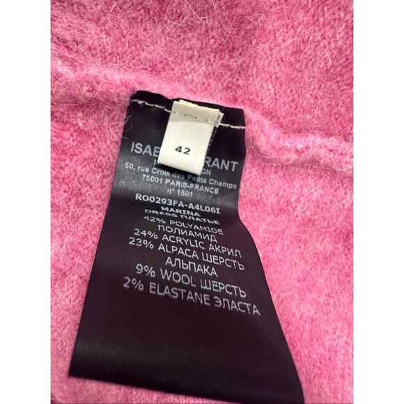 Isabel Marant Marina Dress in Pink Size FR42/US10 $1,390 - Picture 7 of 7